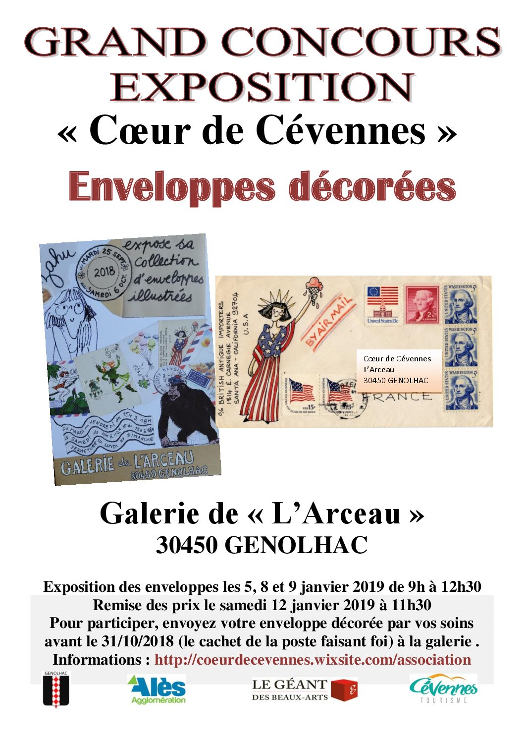 Concours d’ enveloppes décorées à Génolhac