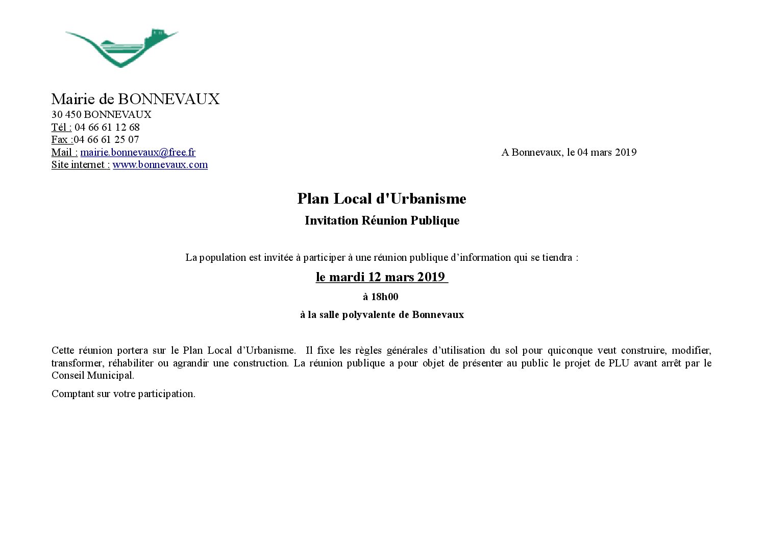 Exemple De Lettre D Invitation à Une Réunion Travail